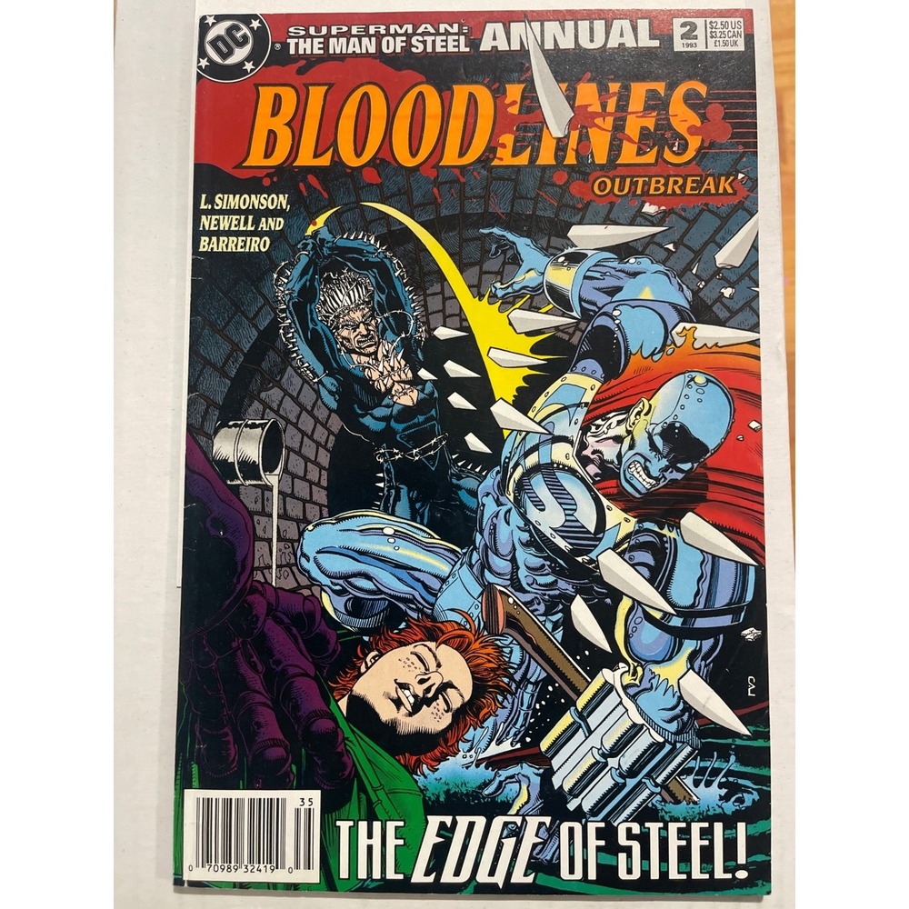 Superman The Man of Steel Annual 2 Bloodlines Outbreak Comic Book 1993